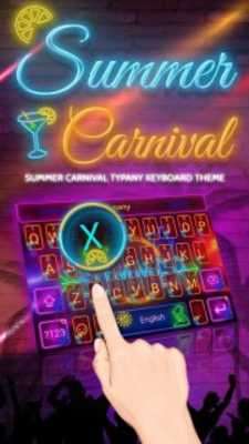 Play Summer Carnival Theme&Emoji Keyboard 