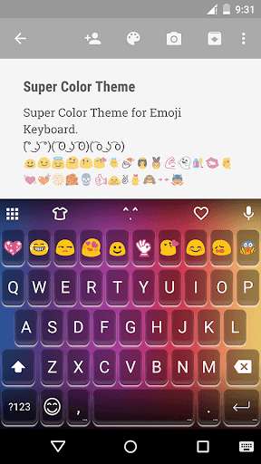 Play APK Super Color Emoji Keyboard  and enjoy Super Color Emoji Keyboard with UptoPlay com.kkkeyboard.emoji.keyboard.theme.SuperColor