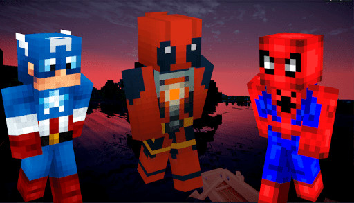 Play Superhero Skins for Minecraft PE 