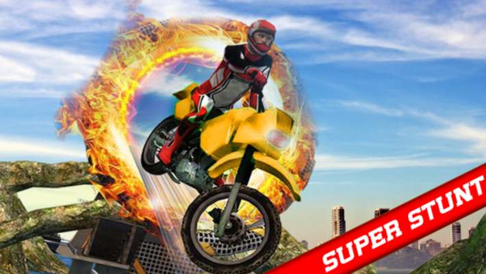 Play Superhero Stunt Tricky Bike 