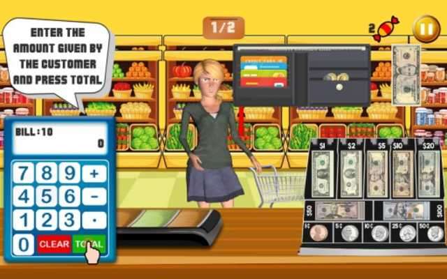 Play Supermarket Store Cashier – Kids Shopping Game 