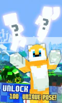 Play SUPERME Sonic the Hedgehog 3D Avatar Game Block Skins 