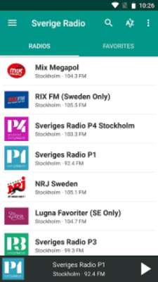 Play Sverige Radio (Sweden) 