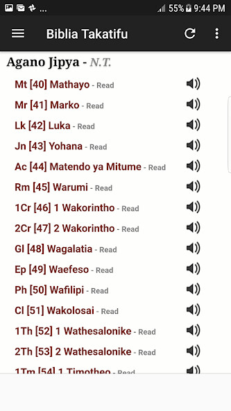 Play APK Swahili Bible  and enjoy Swahili Bible with UptoPlay ru.omdevelopment.ref.biblesw.free