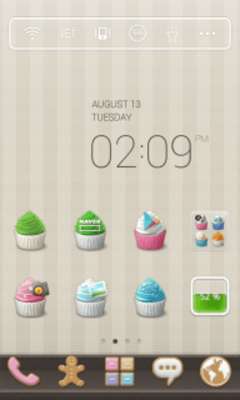 Play Sweet Cupcake Dodol Theme 