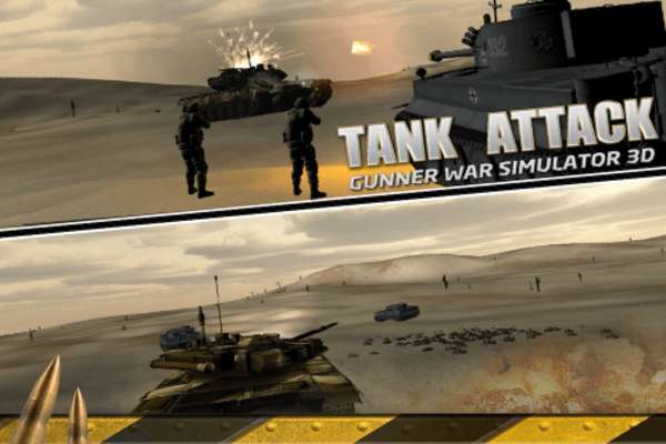 Play Tank Attack: Gunner War Sim 3D 