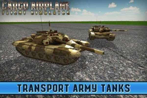 Play Tank Cargo Airplane Flight Sim 
