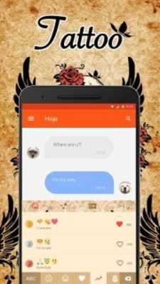 Play Tattoo Emoji Keyboard Theme 
