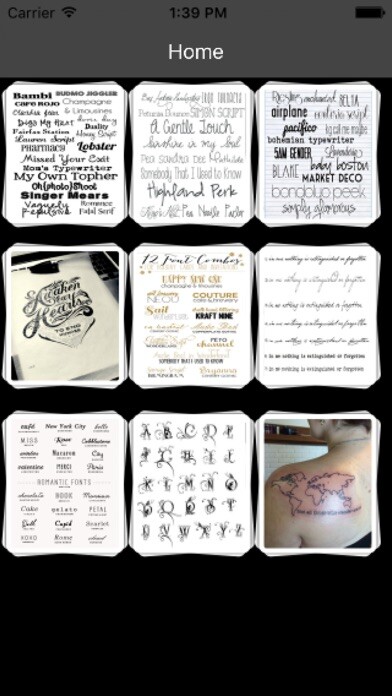 Play APK Tattoo Fonts  and enjoy Tattoo Fonts with UptoPlay com.TattooFonts.devEge.app