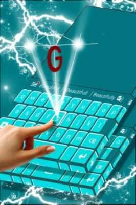 Play Teal Blue Keyboard Theme 