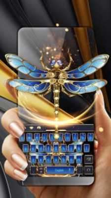 Play Tech dragonfly Gold keyboard skin 