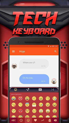 Play APK Tech Emoji Keyboard Theme  and enjoy Tech Emoji Keyboard Theme with UptoPlay com.kkkeyboard.emoji.keyboard.theme.Tech