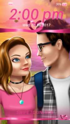 Play Teen Love Story Lock Screen App 