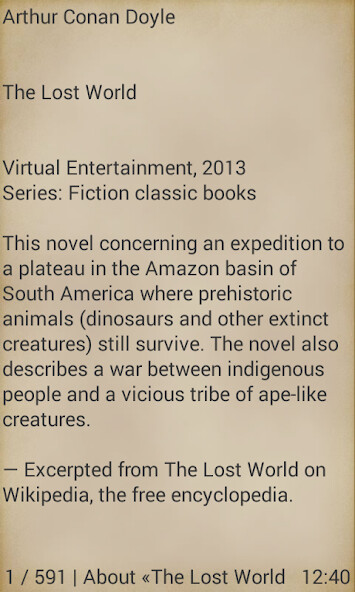 Play APK The Lost World  and enjoy The Lost World with UptoPlay com.virenter.books.AOUMYFKCIECTANAG