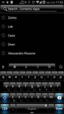 Play Theme TouchPal Dusk Black Blue 