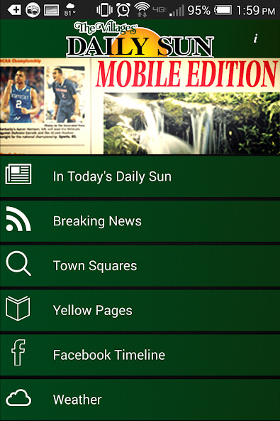 Play APK The Villages Daily Sun Mobile  and enjoy The Villages Daily Sun Mobile with UptoPlay com.appmachine.p4748EB