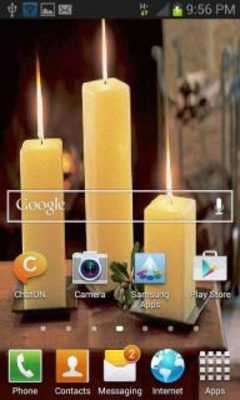 Play Three Candles Live Wallpaper 