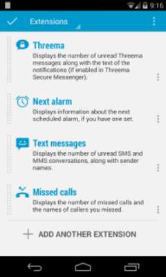 Play Threema DashClock Extension 