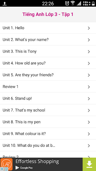 Play APK Tieng Anh Lop 3 - English 3 T1  and enjoy Tieng Anh Lop 3 - English 3 T1 with UptoPlay 