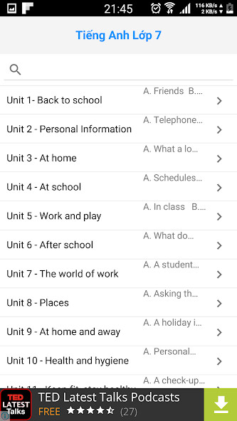 Play APK Tieng Anh Lop 7 - English 7  and enjoy Tieng Anh Lop 7 - English 7 with UptoPlay 