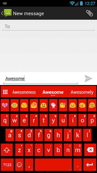 Play APK Tiles Red Emoji Keyboard  and enjoy Tiles Red Emoji Keyboard with UptoPlay com.kkkeyboard.emoji.keyboard.theme.TilesRed