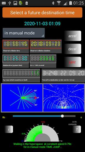 Play APK Time Machine simulator IT IS NOT A GAME  and enjoy Time Machine simulator IT IS NOT A GAME with UptoPlay com.Time.Machine<br><br>If you have downloaded this app on your device it means you have at least a minimum of knowledge about Relativity by A. Einstein. If not, please, DO NOT LEAVE 1 star as many idiots do. It is not possibile to travel in past that is scientifically impossible.<br><br>What app do?<br>The apparent (it isn