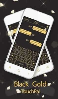 Play TouchPal Black Gold Theme 
