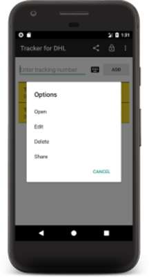 Play Tracker for DHL shipments 