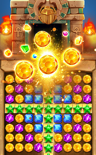 Play APK Treasure Hunt Egyptian Empire  and enjoy Treasure Hunt Egyptian Empire with UptoPlay com.obikecoco.jewelstarlegend.crusedDiamondPharaohMania