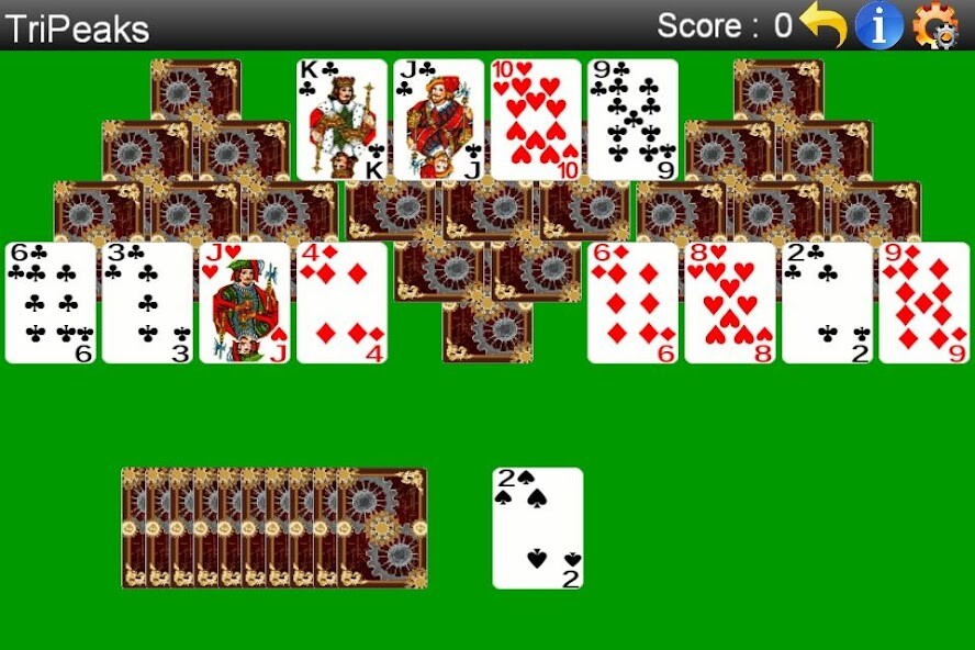Play APK TriPeaks Solitaire  and enjoy TriPeaks Solitaire with UptoPlay lll.tripeaks.pyramid.solitaire.game