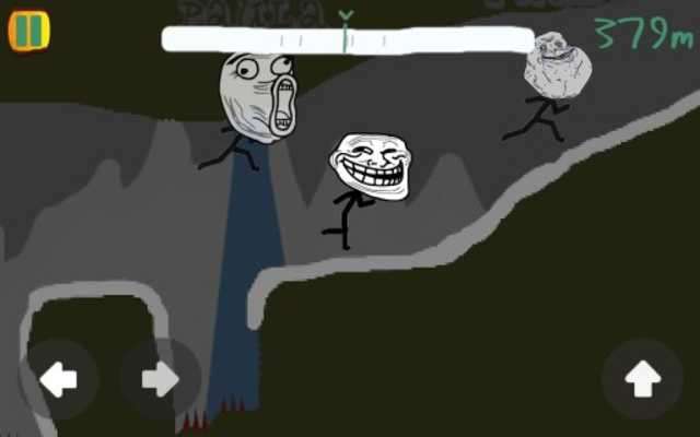 Play Trollface Fun Run 