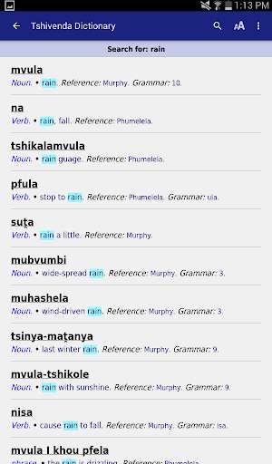 Play APK Tshivenda Dictionary  and enjoy Tshivenda Dictionary with UptoPlay org.univen.tshivenda.dictionary