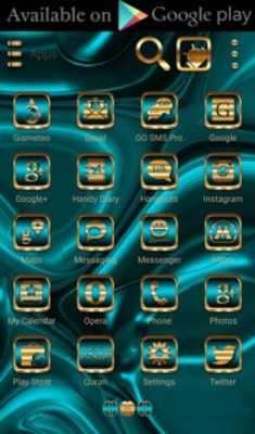 Play Turquoise Clock Widget 