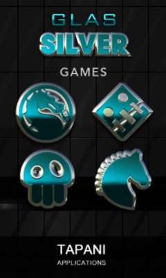 Play Turquoise silver icon pack HD 