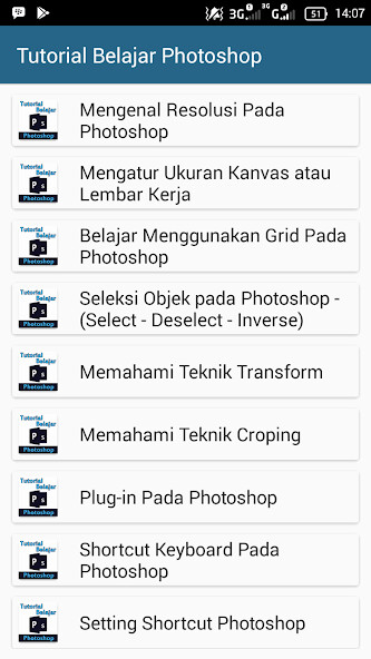 Play APK Tutorial Belajar Photoshop  and enjoy Tutorial Belajar Photoshop with UptoPlay com.Ahbar.TutorialBelajarPhotoshop