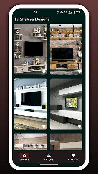 Play TV Shelves Design 