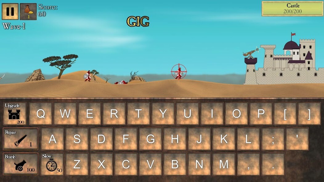 Play APK Type Defense - Typing and Writing Game  and enjoy Type Defense - Typing and Writing Game with UptoPlay com.Balta.TypeDefense