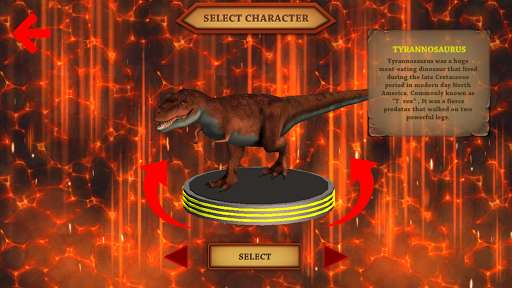 Tyrannosaurus Rex Simulator 3D online game with UptoPlay