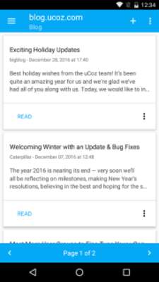 Play uCoz - website builder 