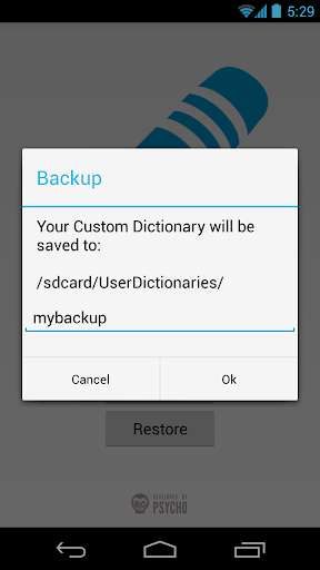 Play APK User Dictionary Backup and enjoy User Dictionary Backup with UptoPlay com.impsycho.udbackup Play APK User Dictionary Backup and enjoy User Dictionary Backup with UptoPlay com.impsycho.udbackup