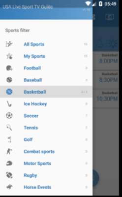 Play US Live SportTV Listings Guide 