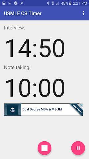 Play USMLE CS timer 