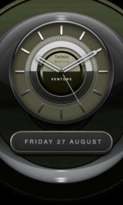 Play VENTURE Designer Clock Widget 