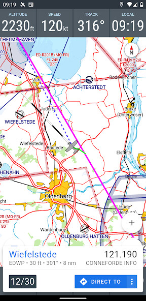 Play APK VFRnav flight navigation  and enjoy VFRnav flight navigation with UptoPlay com.flugbetrieb.VFRnav