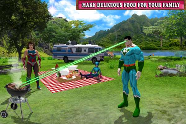 Play Virtual Superhero Family Holiday Camping 
