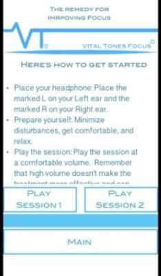 Play Vital Tones Focus 