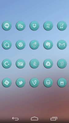 Play VM9 Teal Glass Icons 