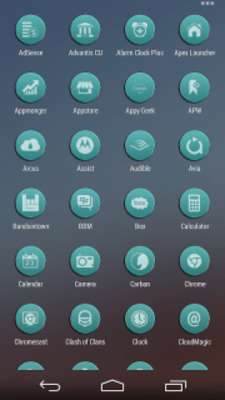 Play VM9 Teal Glass Icons 