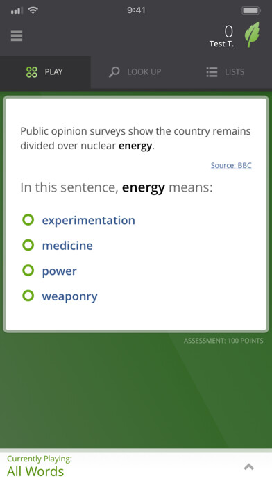 Play Vocabulary.com 