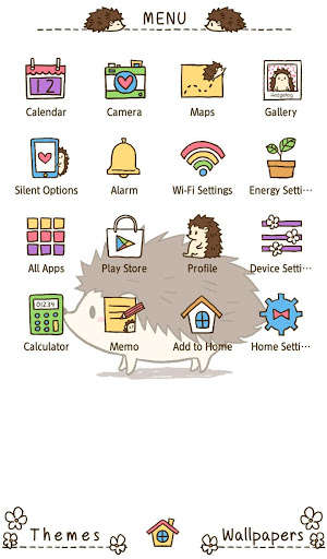 Play APK Wallpaper Cute Hedgehog Theme  and enjoy Wallpaper Cute Hedgehog Theme with UptoPlay jp.co.a_tm.android.plus_kawaii_harinezumi